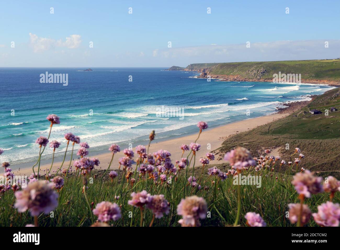 GREAT BRITAIN /Cornwall/ Sennen Cove Cornwall beach and coastline near Land`s End Stock Photo